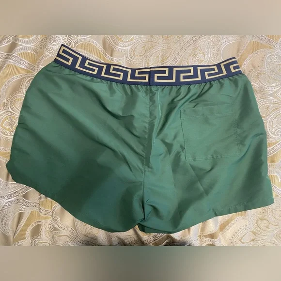 NWOT Versace Greca border men's swim shorts size brand new